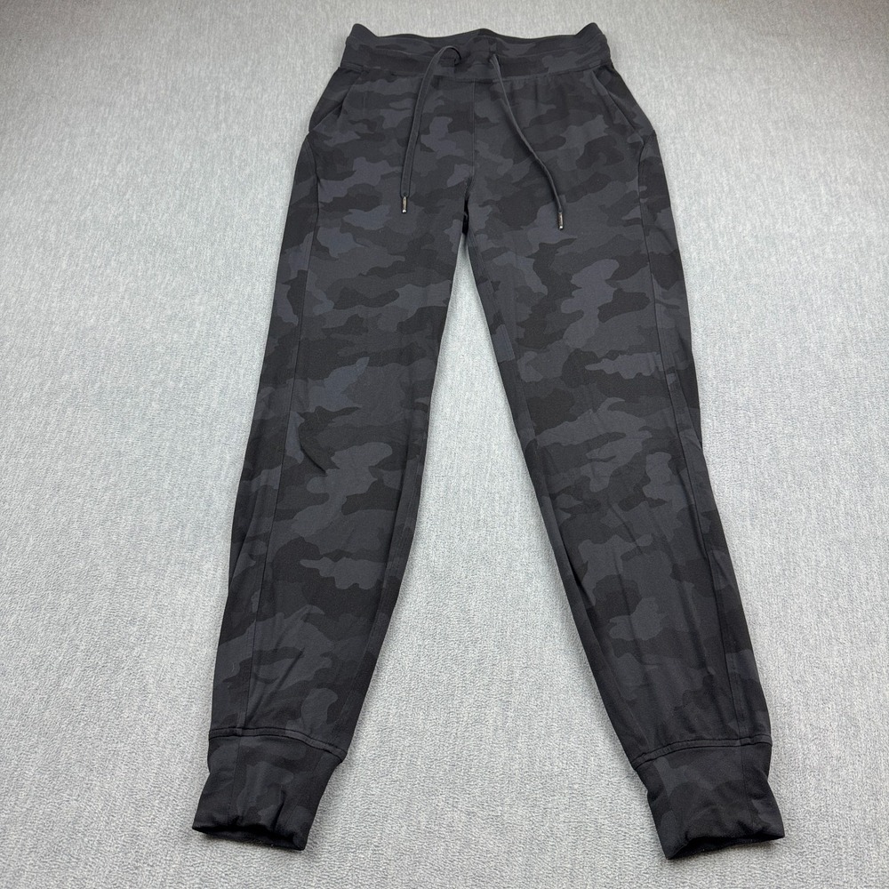 Lululemon Jogger Womens 6 Black Heritage Camo Ready to Rulu High-Rise Training‎